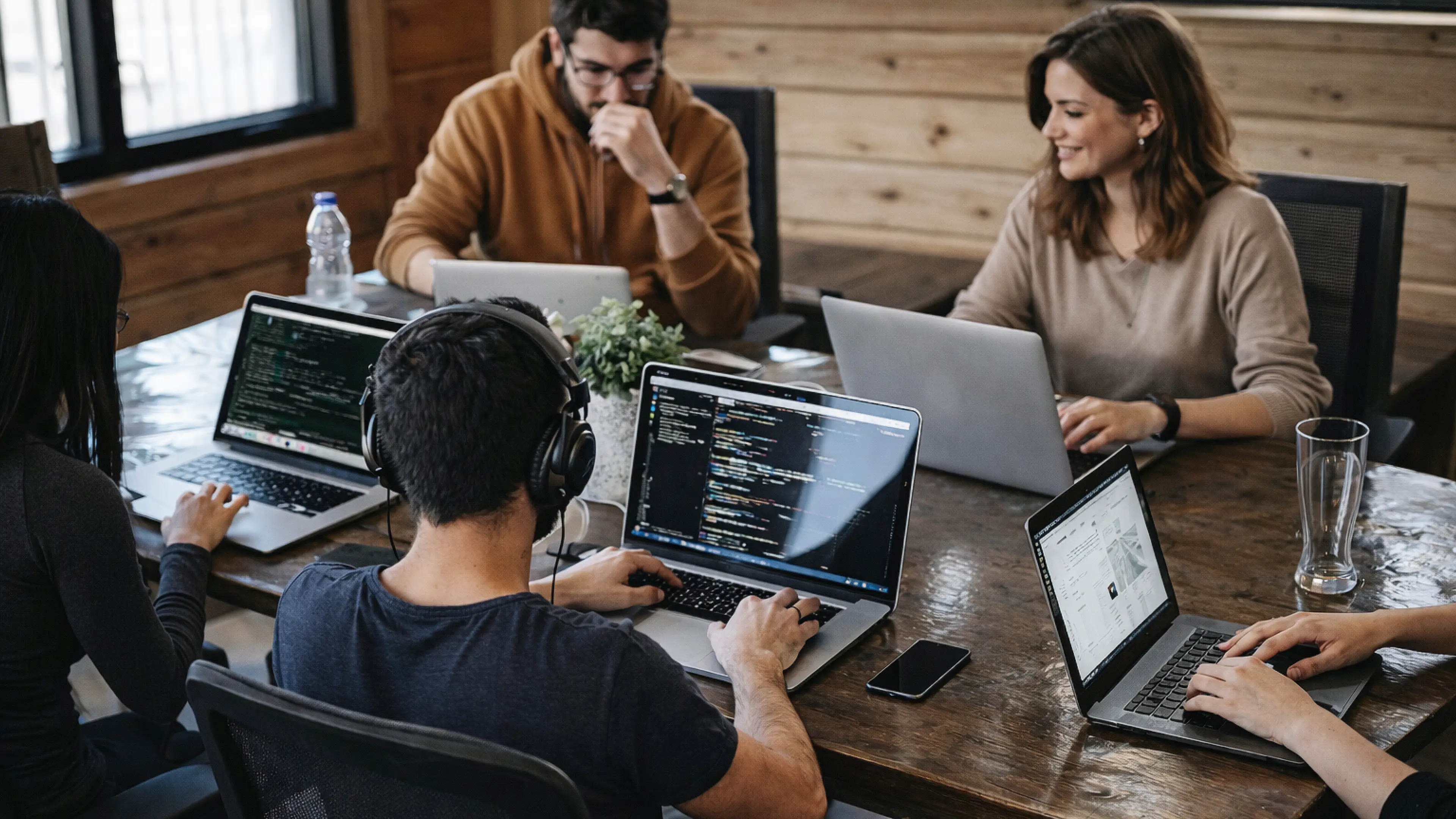 Team working on a project